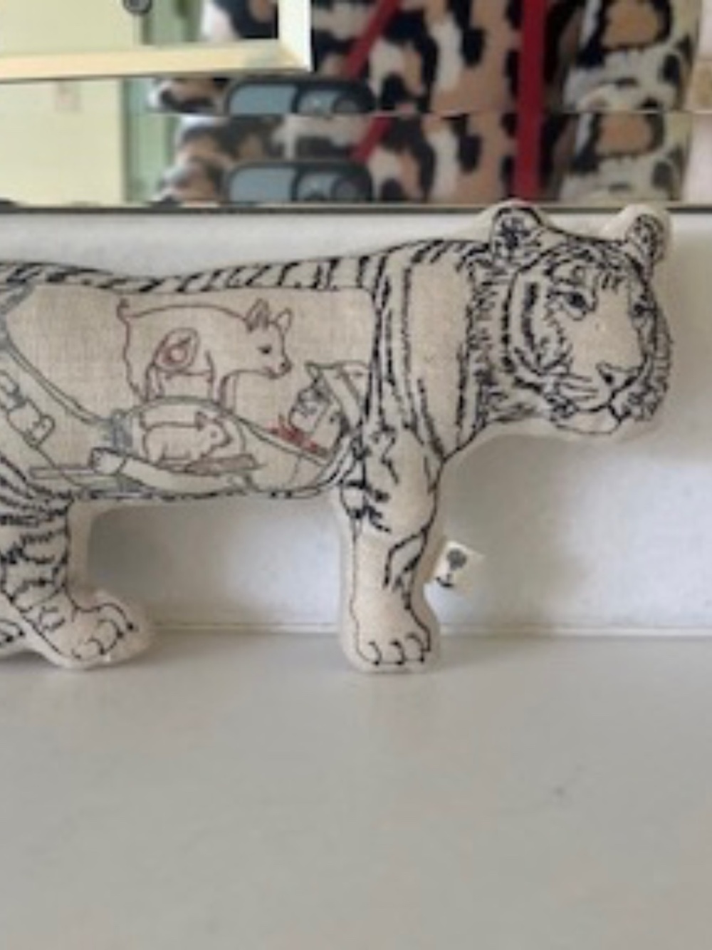 CORAL AND TUSK STUFFED TIGER